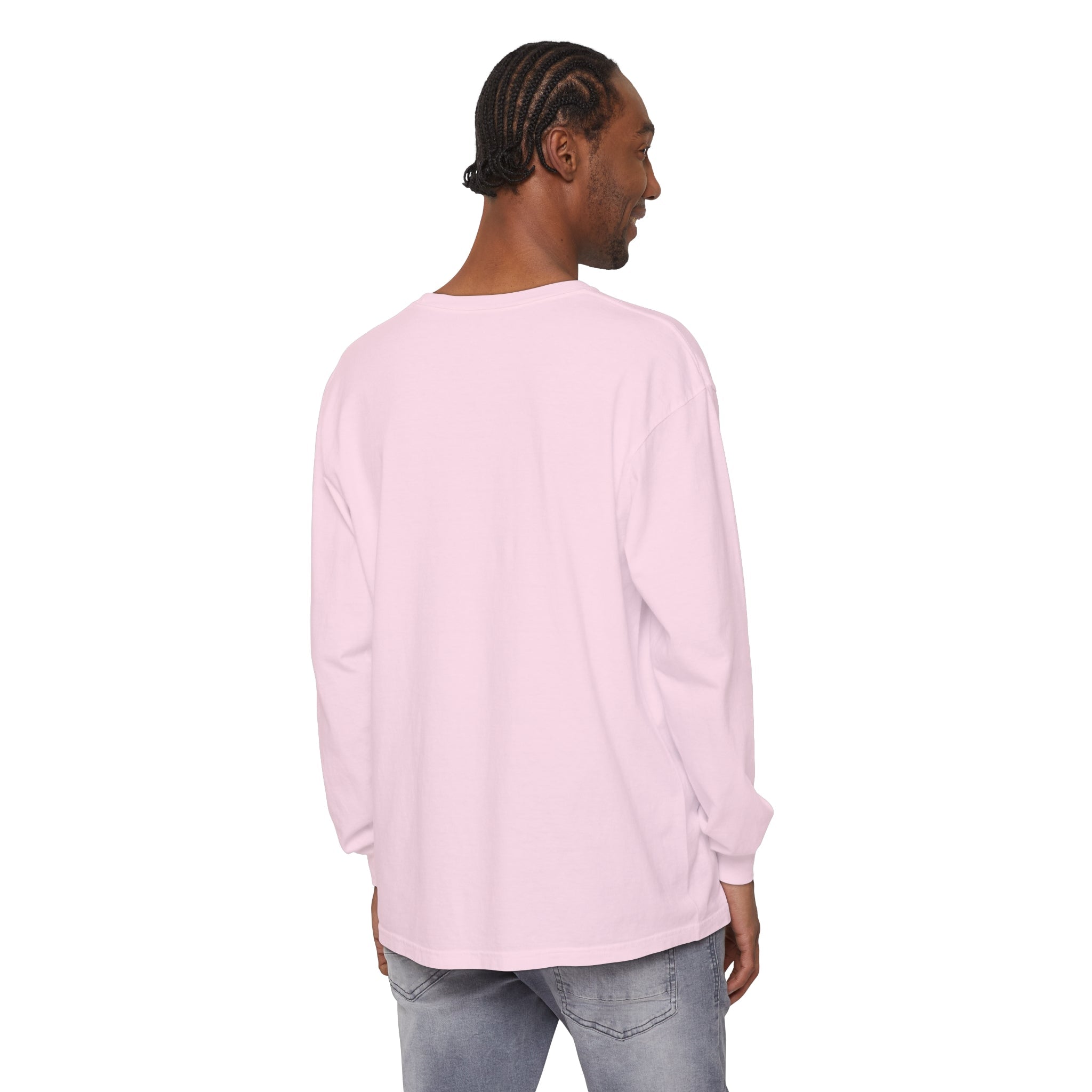 Vanuatu Relief Long - Sleeve Shirt - Melo Means Relax - Blue Text - Melo